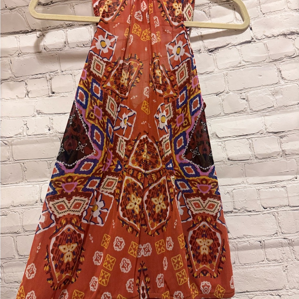 Bohemian Patterned Dressy tank shirt